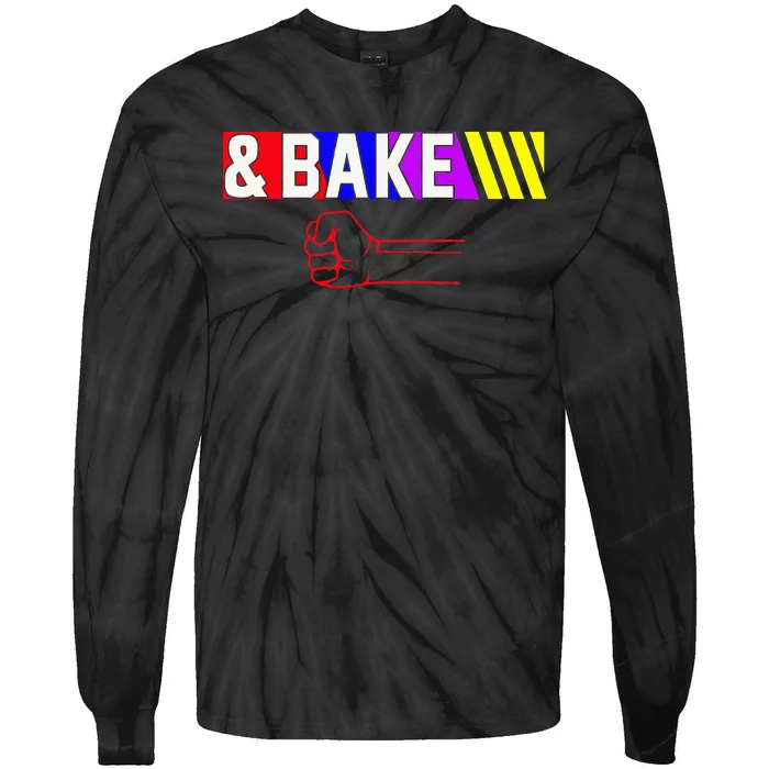 Shake And Bake Funny Family Matching Lover Dad Daughter Tie-Dye Long Sleeve Shirt