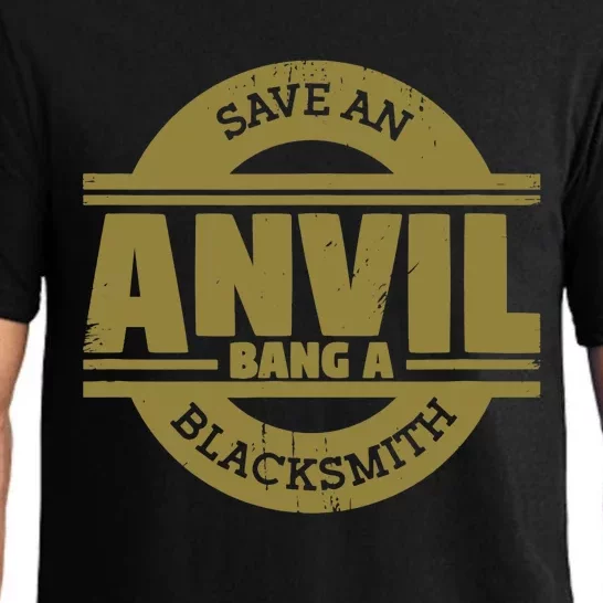 Save Anvil Bang A Blacksmith Farrier Coal Forge Blacksmith Pajama Set