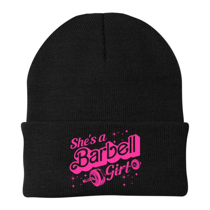 SheS A Barbell Girl Knit Cap Winter Beanie