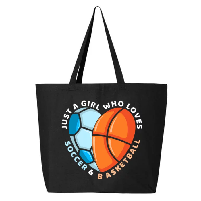 Soccer And Basketball Funny Gift 25L Jumbo Tote