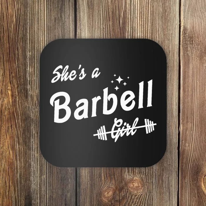 Shes A Barbell Coaster