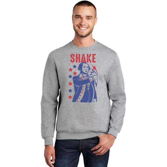 Shake And Bake Funny Couple Matching 4th of July Shake Tall Sweatshirt