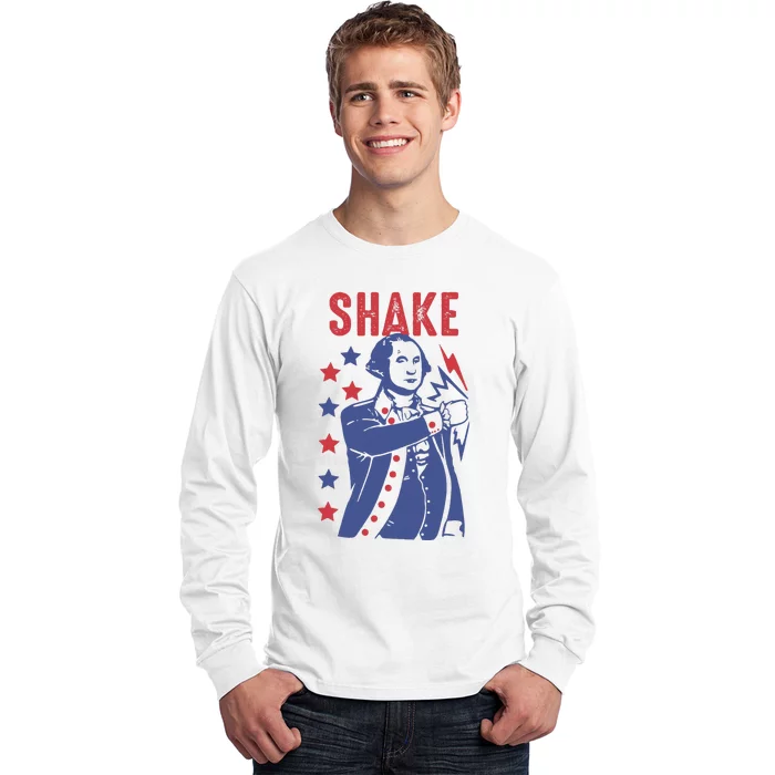 Shake And Bake Funny Couple Matching 4th of July Shake Long Sleeve Shirt