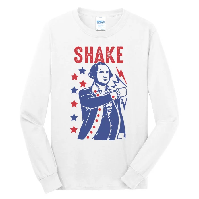 Shake And Bake Funny Couple Matching 4th of July Shake Tall Long Sleeve T-Shirt