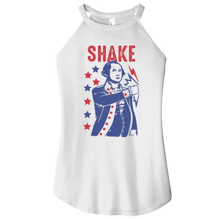 Shake And Bake Funny Couple Matching 4th of July Shake Women’s Perfect Tri Rocker Tank