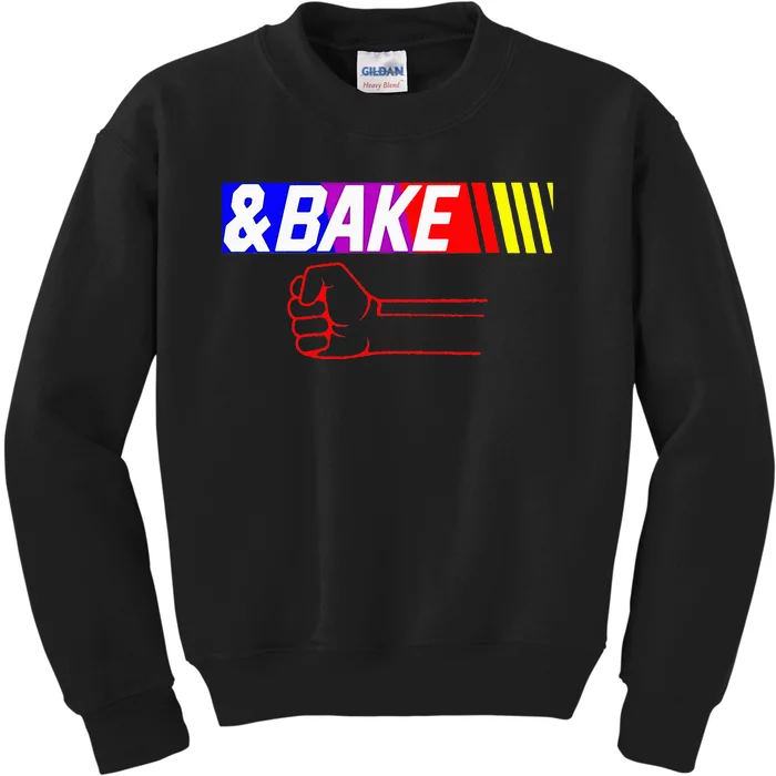 Shake And Bake Funny Family Lover Dad Daughter Son Matching Kids Sweatshirt