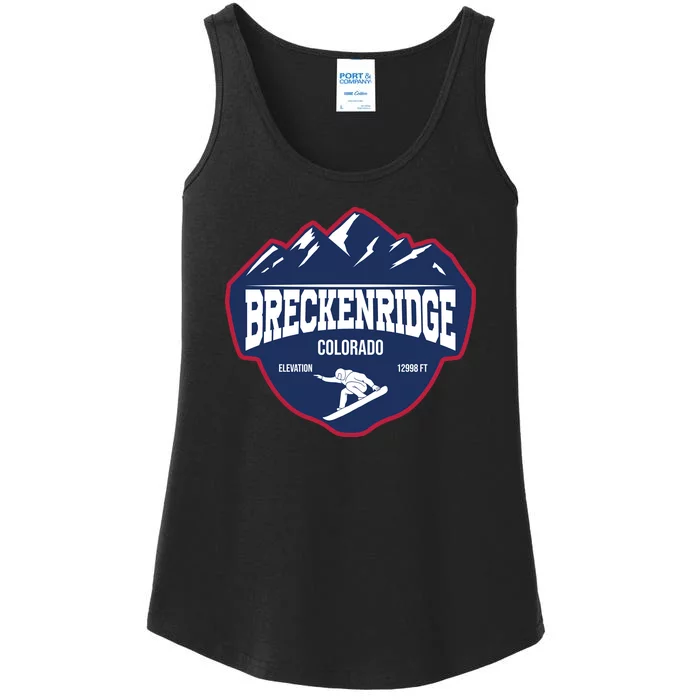 Ski At Breckenridge Colorado Ladies Essential Tank