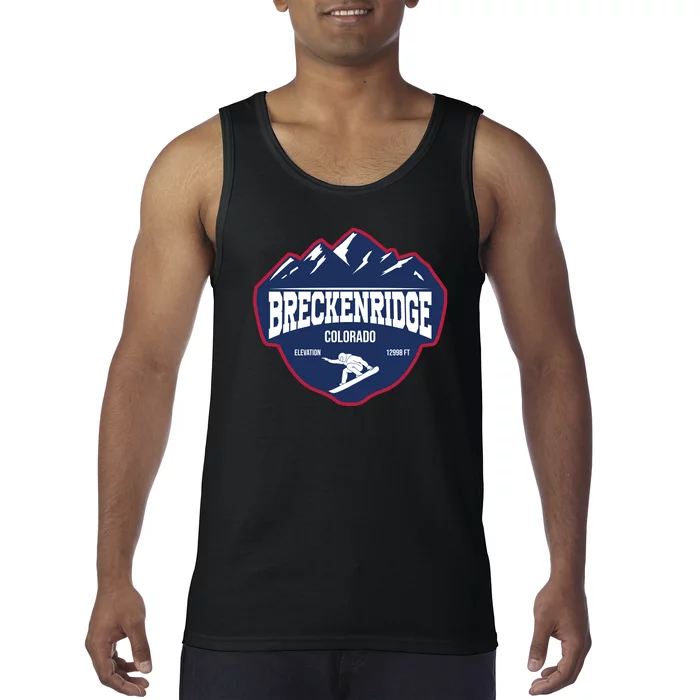 Ski At Breckenridge Colorado Tank Top