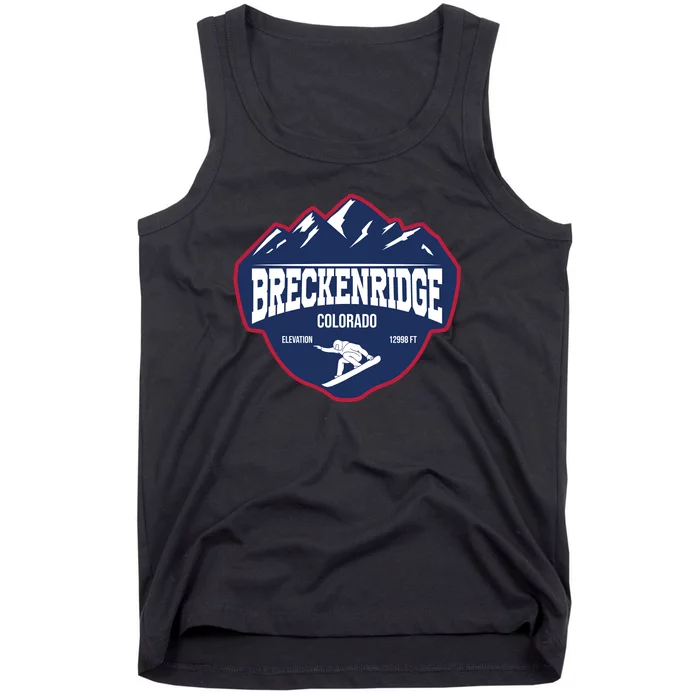 Ski At Breckenridge Colorado Tank Top