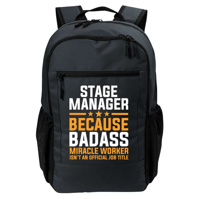 Stage Ager Badass Miracle Worker Isn't Job Title Gift Daily Commute Backpack