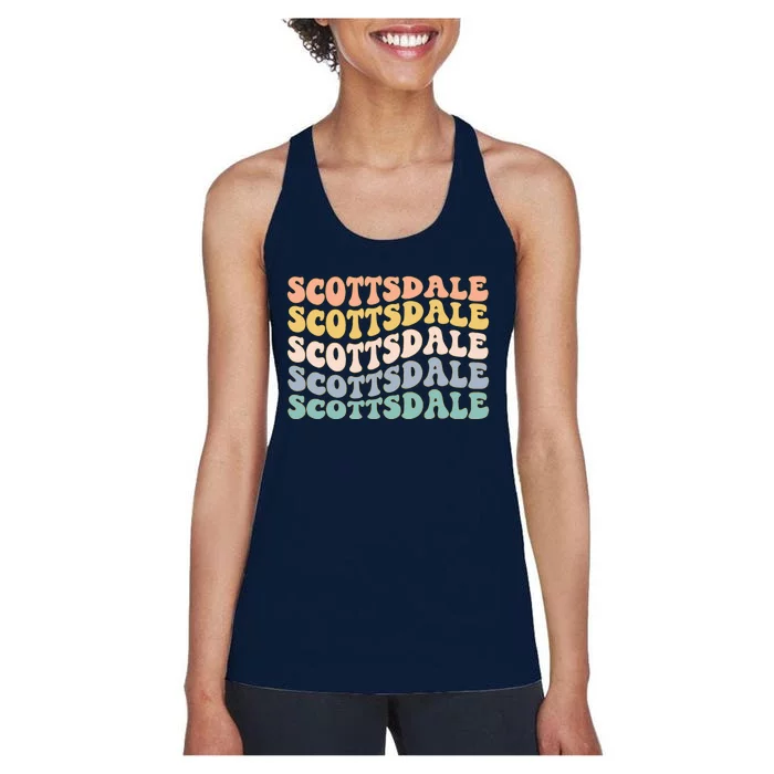 Scottsdale Arizona Bachelorette Party Matching Trip Women's Racerback Tank