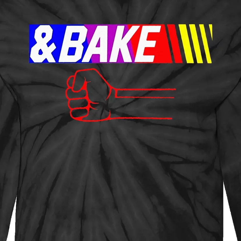 Shake And Bake Funny Family Lover Dad Daughter Son Matching Tie-Dye Long Sleeve Shirt