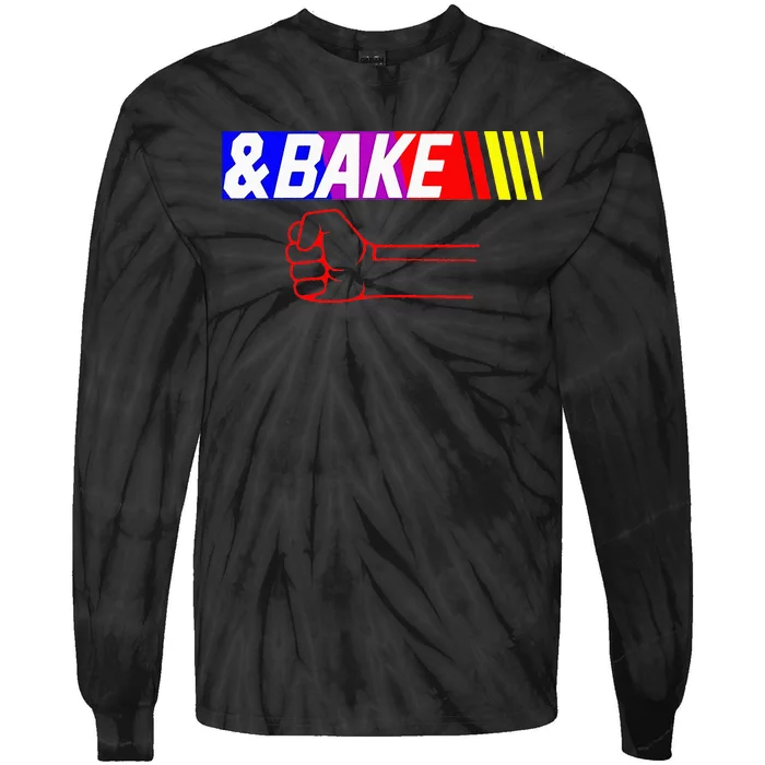 Shake And Bake Funny Family Lover Dad Daughter Son Matching Tie-Dye Long Sleeve Shirt