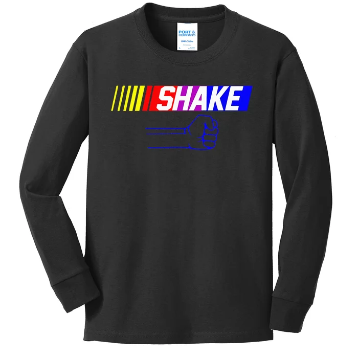 Shake And Bake Funny Family Lover Dad Daughter Son Matching Kids Long Sleeve Shirt