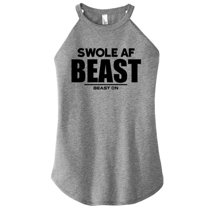 Swole Af Beast Funny Bodybuilding Fitness Gym Sayings Gift Women’s Perfect Tri Rocker Tank