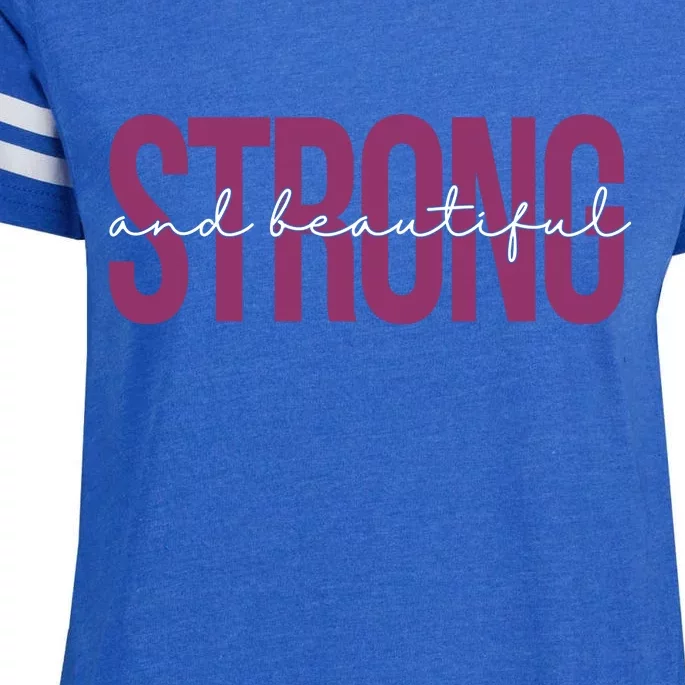 Strong And Beautiful Enza Ladies Jersey Football T-Shirt