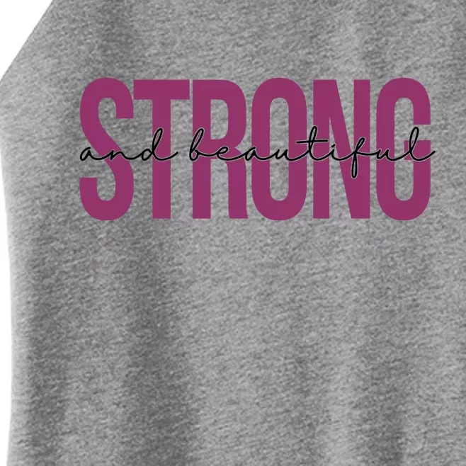 Strong And Beautiful Women’s Perfect Tri Rocker Tank