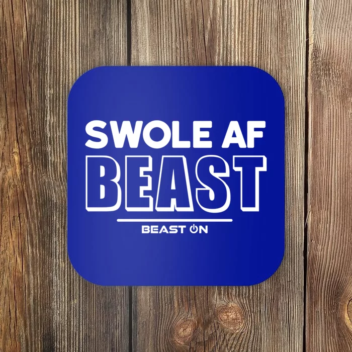 Swole Af Beast Funny Fitness Motivation Sayings Gym Gift Coaster