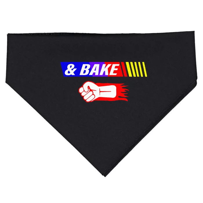 Shake And Bake Funny Family Lover Dad Daughter Son Matching USA-Made Doggie Bandana