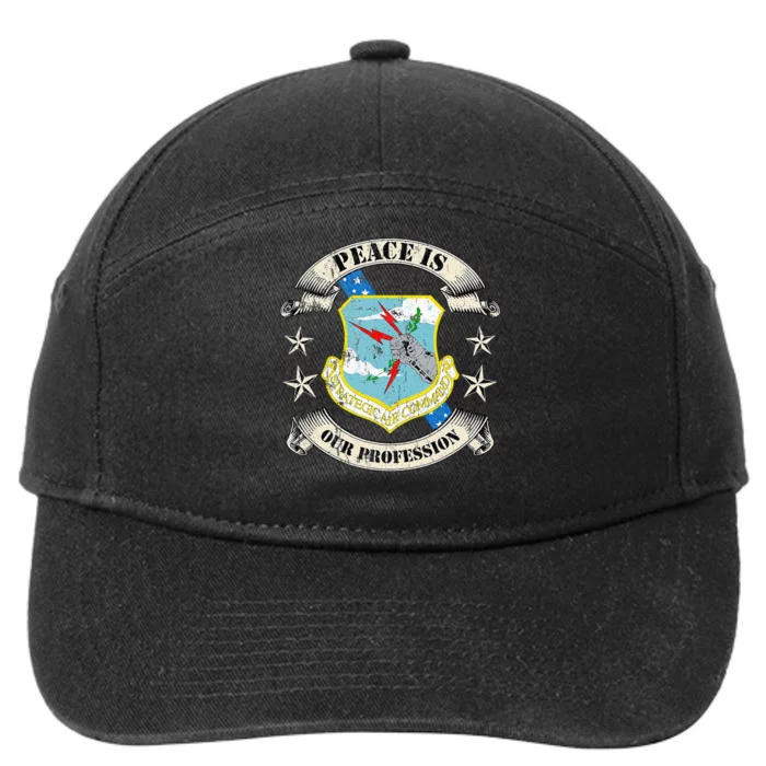 Strategic Air Command Sac Veteran Gifts 7-Panel Snapback Hat