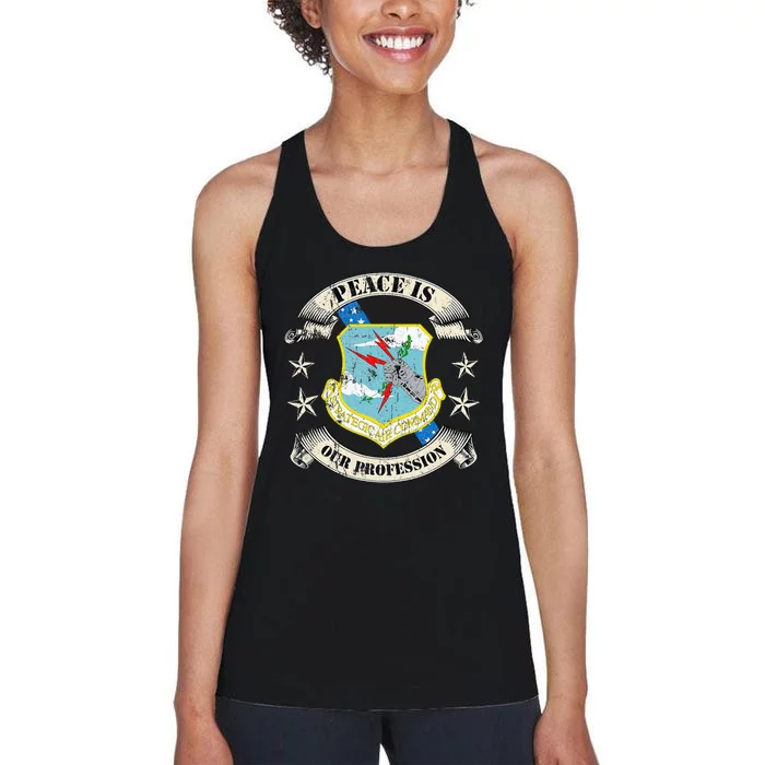 Strategic Air Command Sac Veteran Gifts Women's Racerback Tank