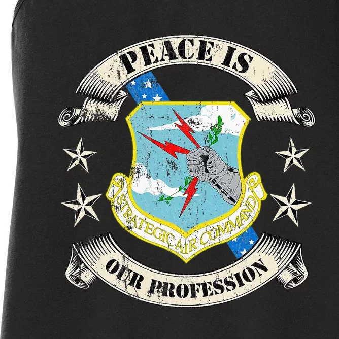 Strategic Air Command Sac Veteran Gifts Women's Racerback Tank