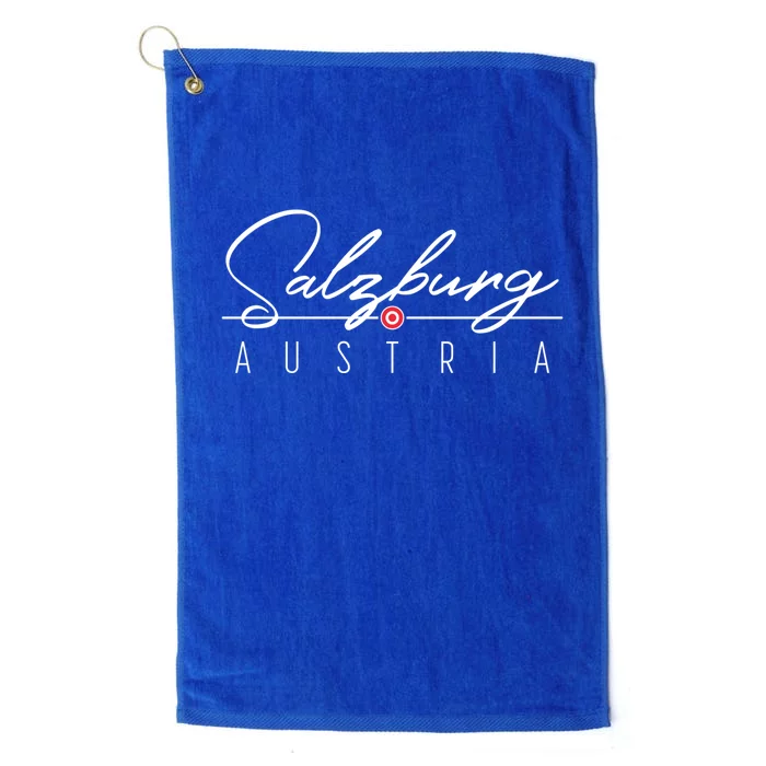 Salzburg Austria Cute Gift And Platinum Collection Golf Towel