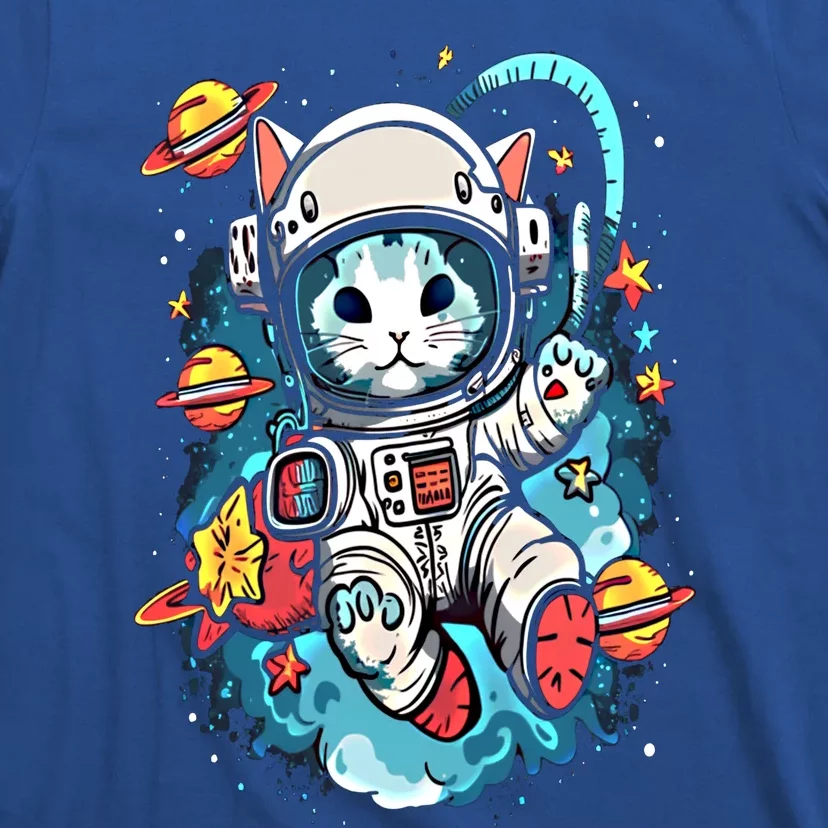 Space Astronaut Cat Astronomy Kitten Anime Neko Kawaii Gift T-Shirt