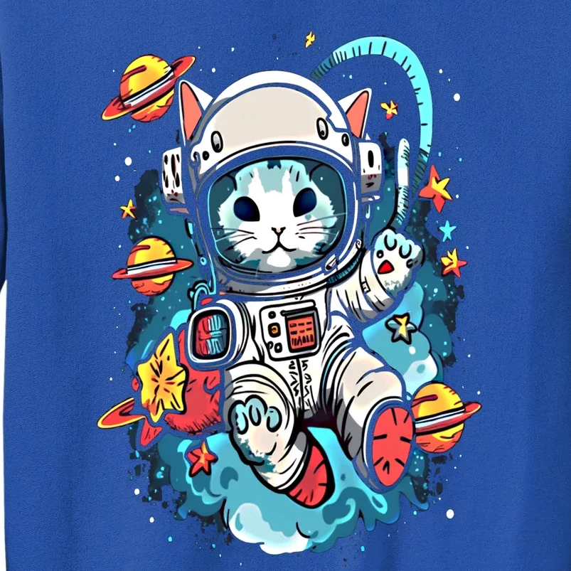 Space Astronaut Cat Astronomy Kitten Anime Neko Kawaii Gift Tall Sweatshirt