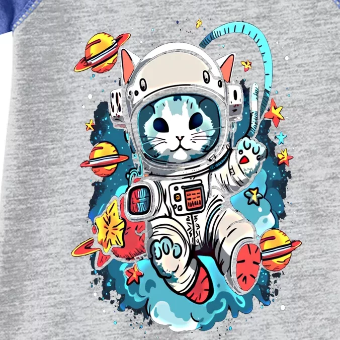 Space Astronaut Cat Astronomy Kitten Anime Neko Kawaii Gift Infant Baby Jersey Bodysuit