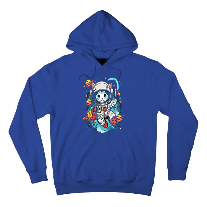 Space Astronaut Cat Astronomy Kitten Anime Neko Kawaii Gift Tall Hoodie