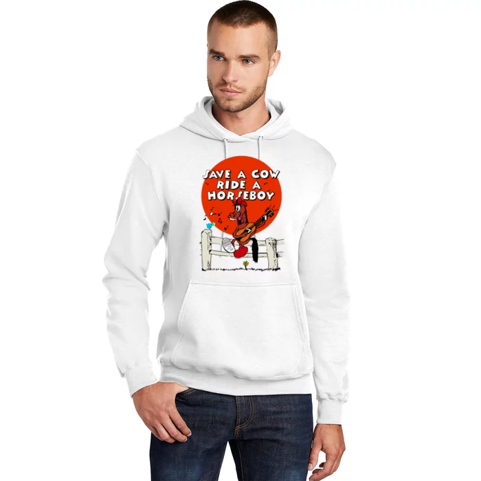 Save A Cow Ride A Horse Boy Hoodie