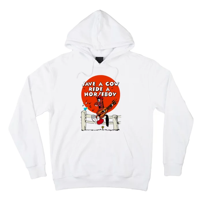 Save A Cow Ride A Horse Boy Hoodie