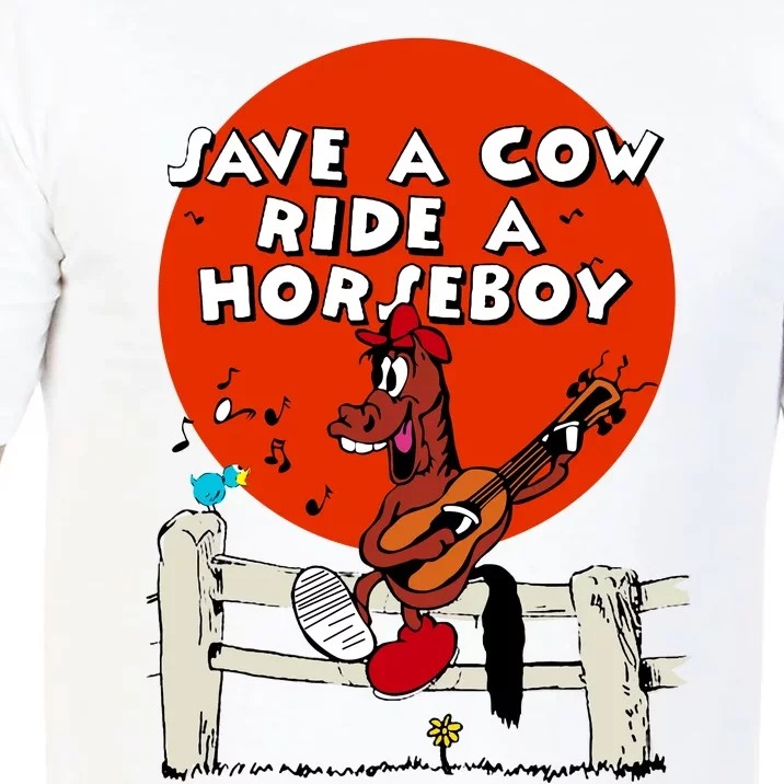 Save A Cow Ride A Horse Boy Comfort Colors T-Shirt