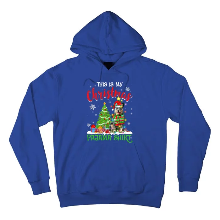 Santa Australian Cattle Dog This Is My Christmas Pajama Great Gift Tall Hoodie