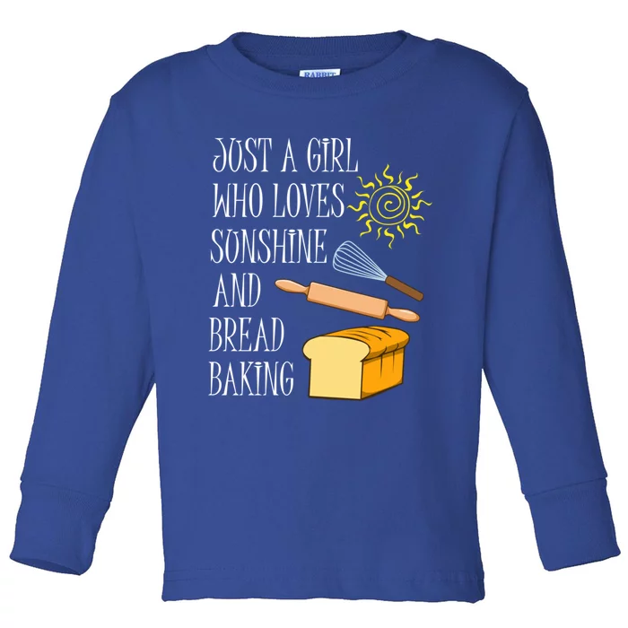 Sunshine And Cooking Funny Baking Chef Gift Toddler Long Sleeve Shirt