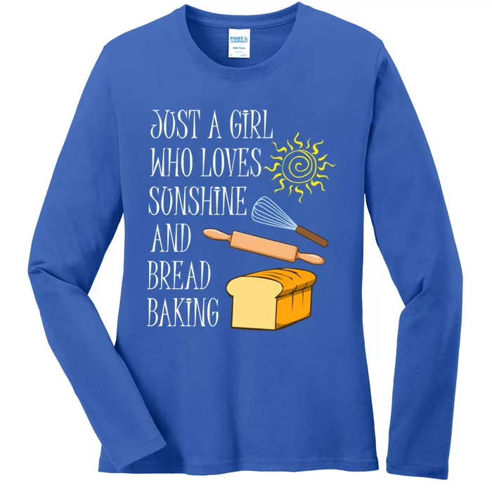 Sunshine And Cooking Funny Baking Chef Gift Ladies Long Sleeve Shirt