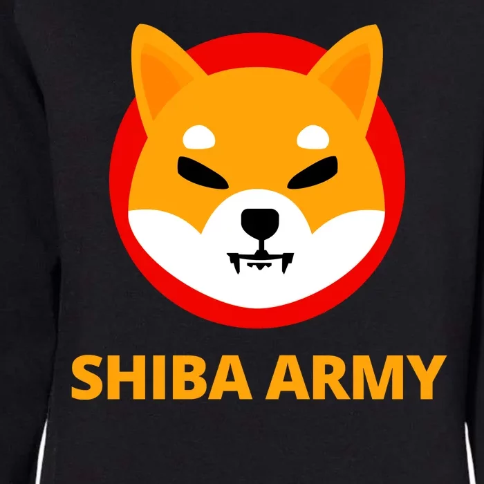 Shiba Army Crypto Currency Womens California Wash Sweatshirt