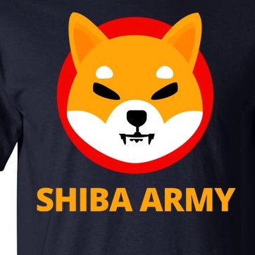Shiba Army Crypto Currency Tall T-Shirt