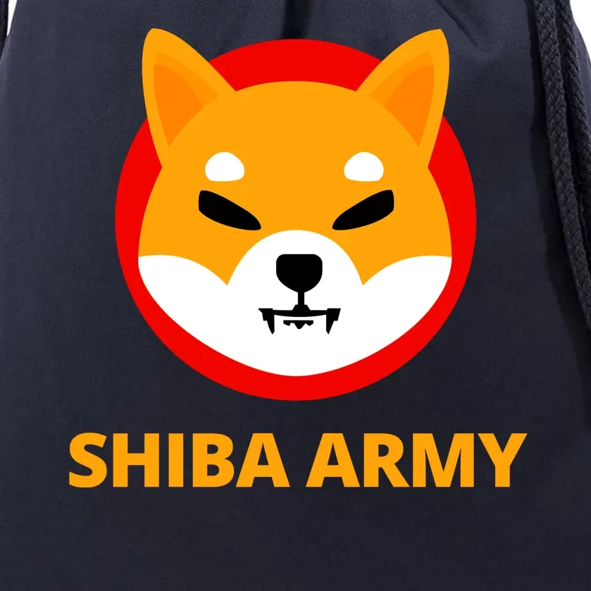 Shiba Army Crypto Currency Drawstring Bag