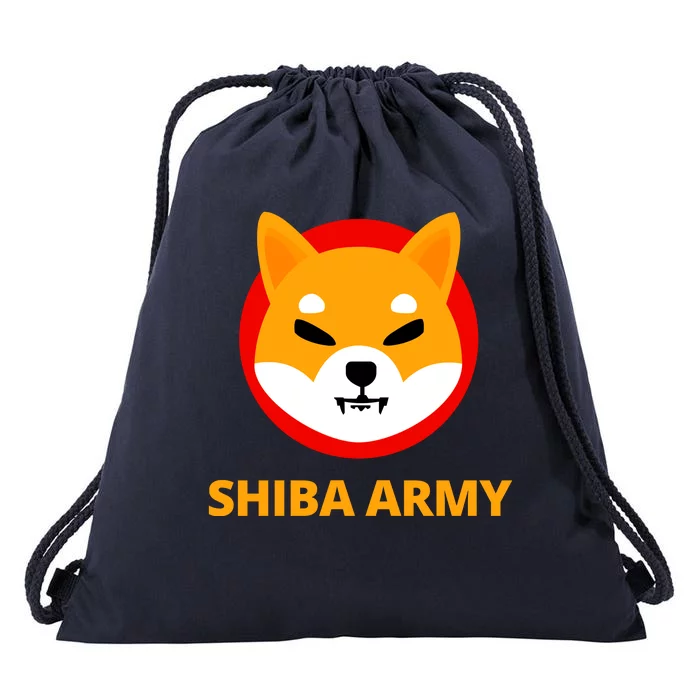 Shiba Army Crypto Currency Drawstring Bag