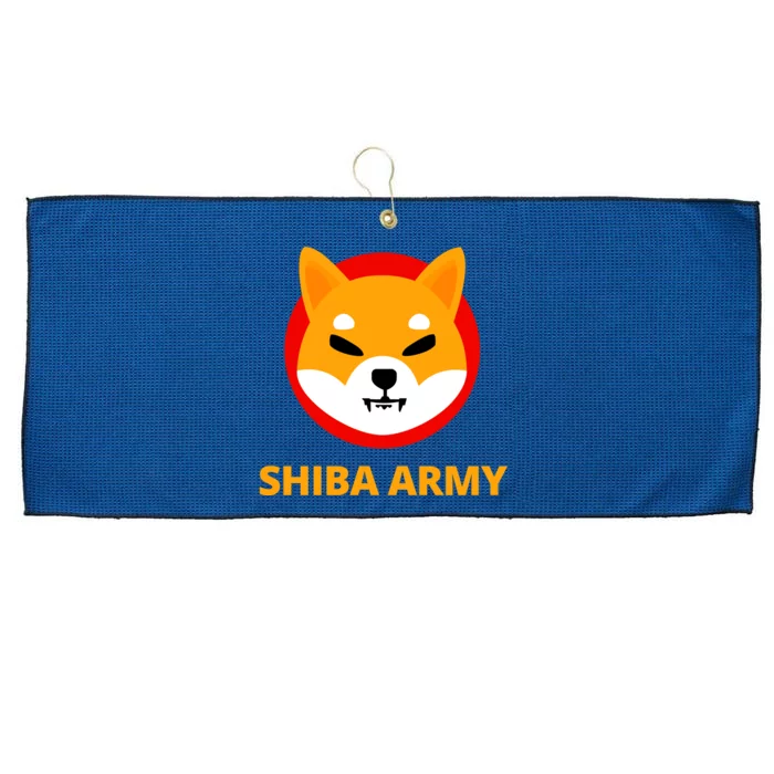 Shiba Army Crypto Currency Large Microfiber Waffle Golf Towel