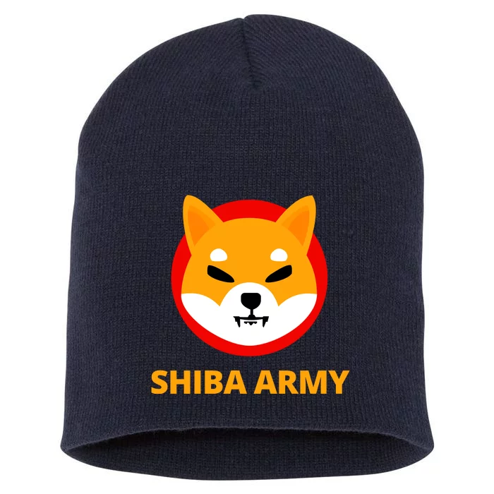 Shiba Army Crypto Currency Short Acrylic Beanie