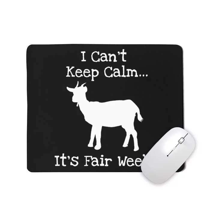 State And County Fair Show Goat Farm Animal Showing Mousepad