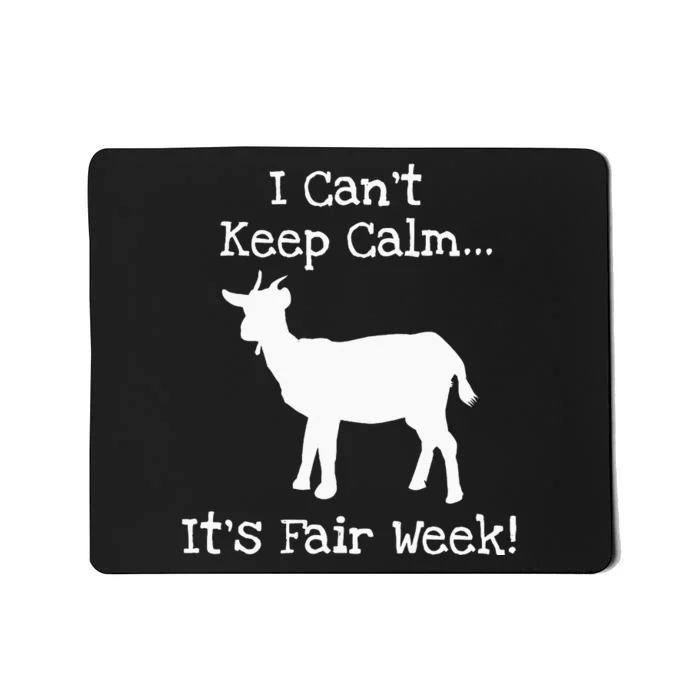 State And County Fair Show Goat Farm Animal Showing Mousepad