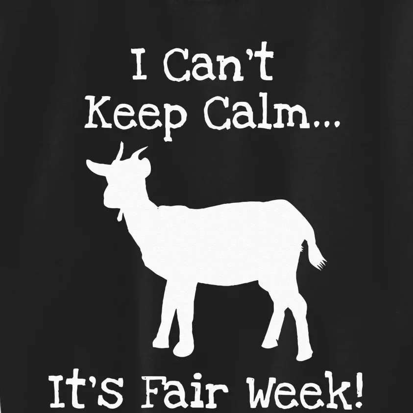 State And County Fair Show Goat Farm Animal Showing Kids Sweatshirt