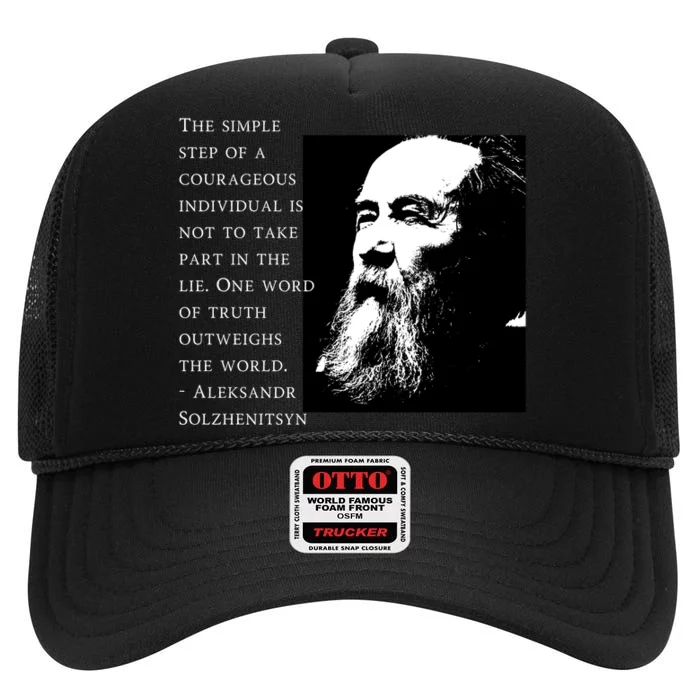 Solzhenitsyn Anti Communist Conservative High Crown Mesh Trucker Hat