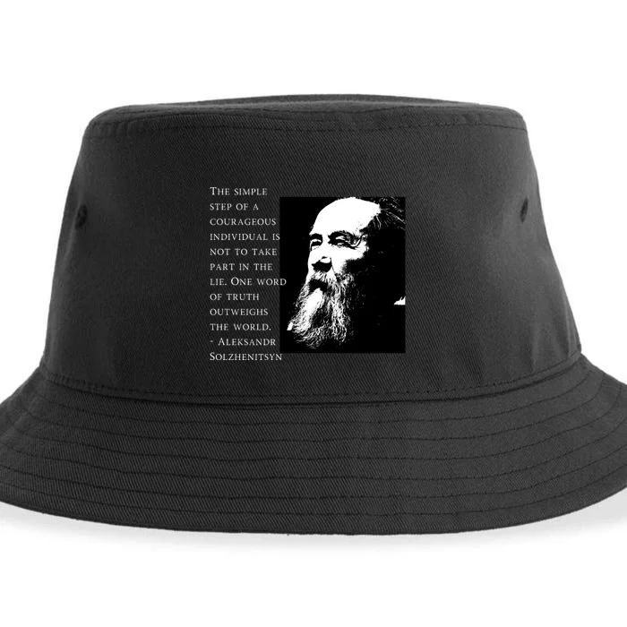 Solzhenitsyn Anti Communist Conservative Sustainable Bucket Hat