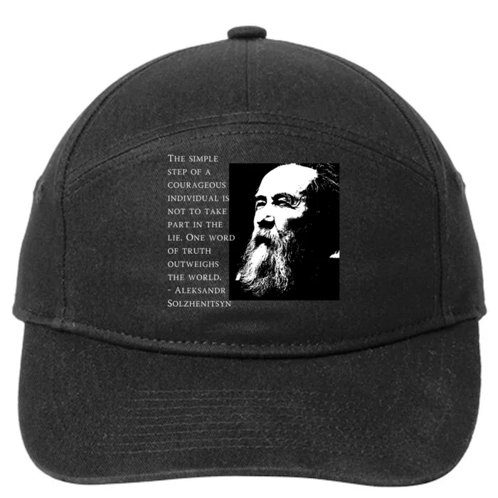 Solzhenitsyn Anti Communist Conservative 7-Panel Snapback Hat