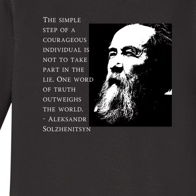 Solzhenitsyn Anti Communist Conservative Baby Long Sleeve Bodysuit